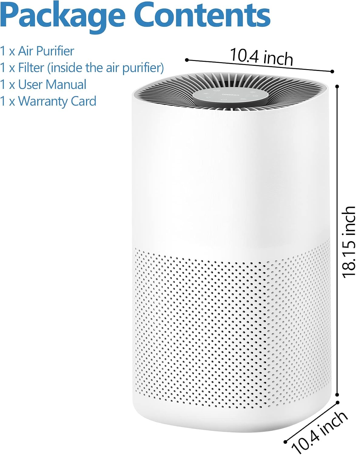 HITEKON True HEPA+ Carbon wildfire smoke indoor air purifier